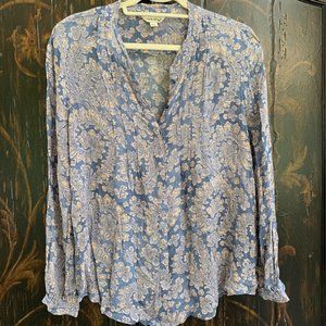 Size L Lucky Brand Paisley Blouse